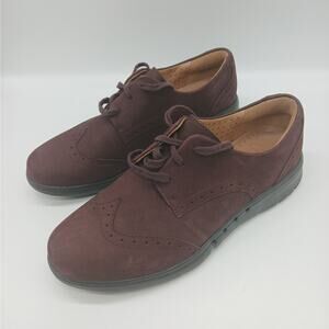 Clarks Oxford UNstructured Artisan Hinton Lace Up Loafer Size 7 Suede Leather